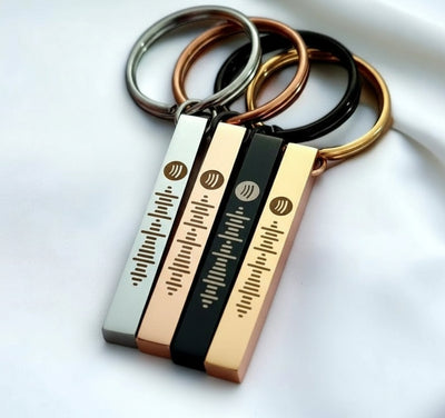 Personalised Scannable Bar Keychain
