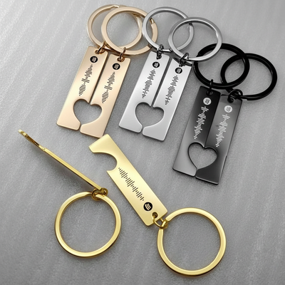 Personalised Scannable Heart Keychain