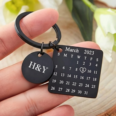 Personalised Calendar keychain