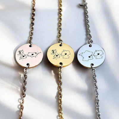 Personalised Country Bracelet Two Home Bracelet
