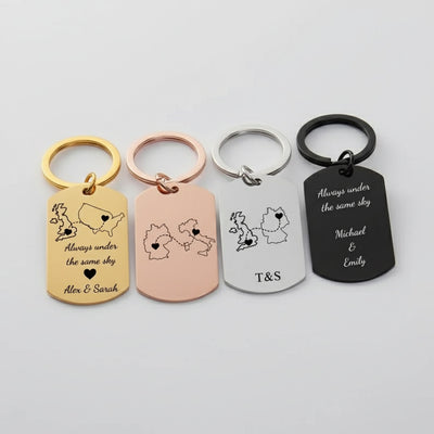 Customised Country Keychain