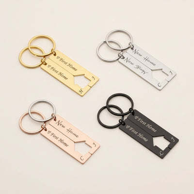 New Home First Home Keychain Set