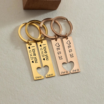 Personalised Scannable Heart Keychain