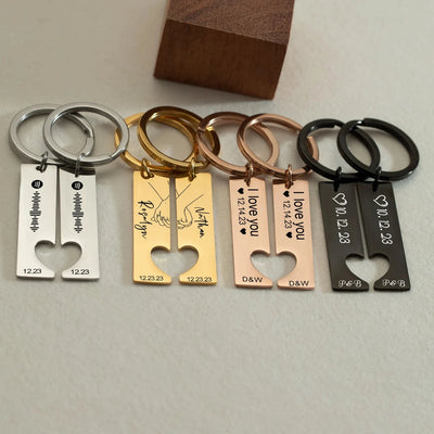 Personalised Scannable Heart Keychain