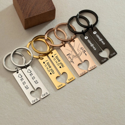 Personalised Scannable Heart Keychain