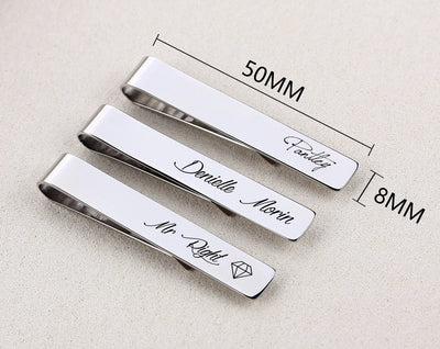 Personalised Tie Clip Engraved