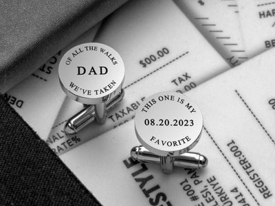Personalised 'of all the walks' Cufflinks