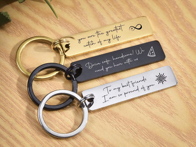 Personalised Rectangle Keychain