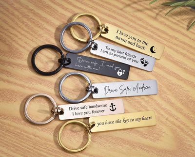 Personalised Rectangle Keychain