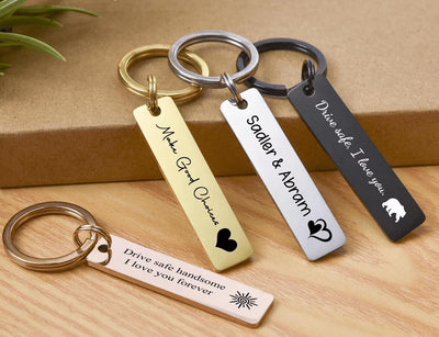 Personalised Rectangle Keychain