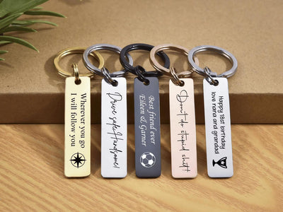 Personalised Rectangle Keychain
