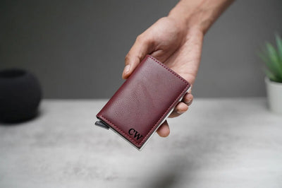 Personalised Leather Pop Up Wallet