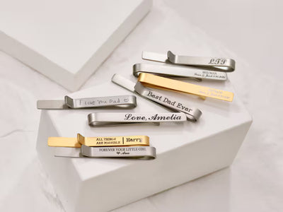 Custom Signature Handwriting Tie Bar