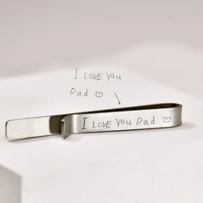 Custom Signature Handwriting Tie Bar