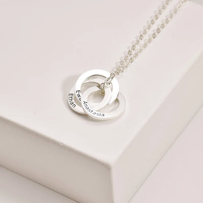 Personalised Russian Ring Necklace