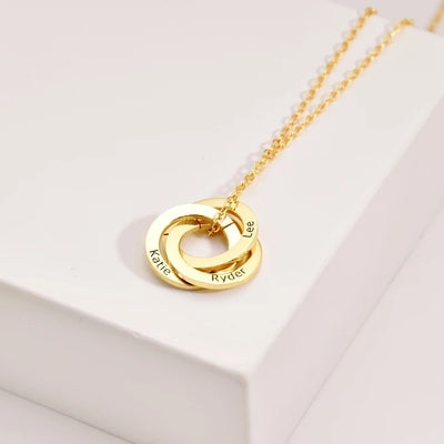 Personalised Russian Ring Necklace