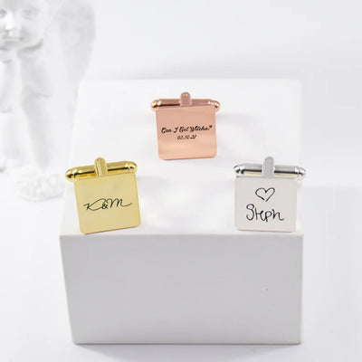 Custom Handwriting Cufflinks