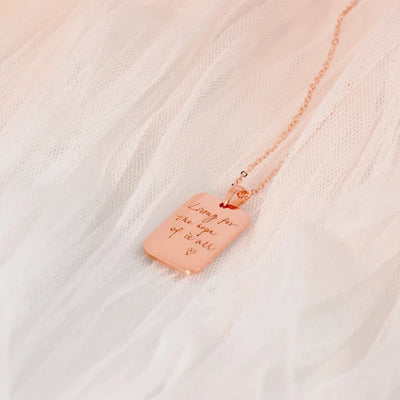 Custom Engraved Necklace