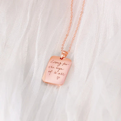 Custom Engraved Necklace
