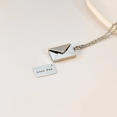 Envelope Necklace with Secret Message