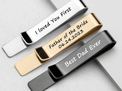 Customised Tie Clip Engraved
