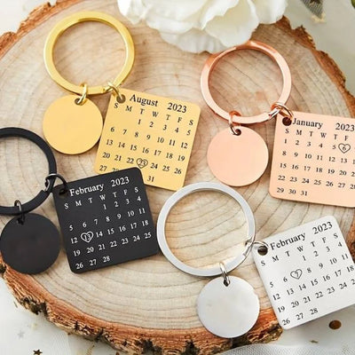 Personalised Calendar keychain