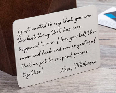 Personalised Wallet Card Gift