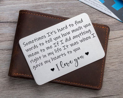 Personalised Wallet Card Gift