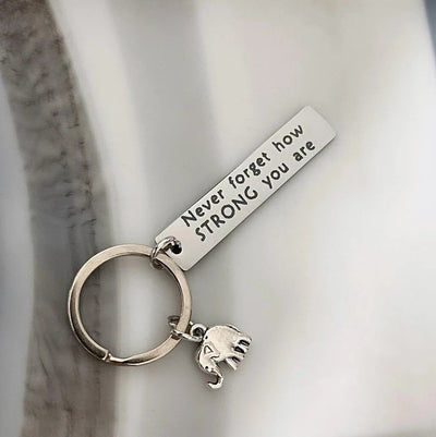 Never Forget How Strong You are Keychain