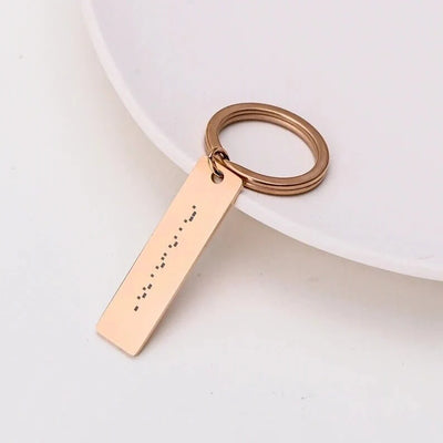 Personalised Morse Code Keychain