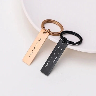 Personalised Morse Code Keychain