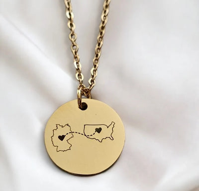 Personalised Country Necklace