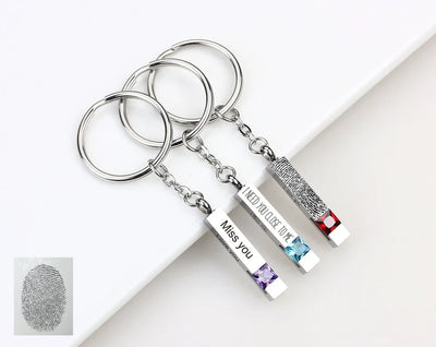 Personalised Birthstone Keychain Bar