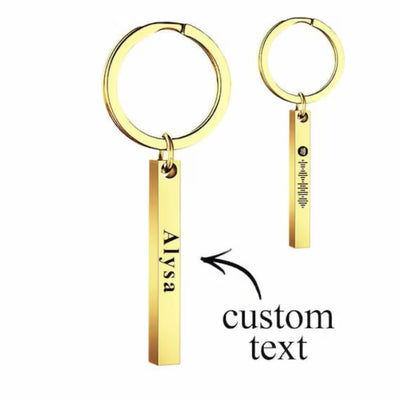 Personalised Scannable Bar Keychain