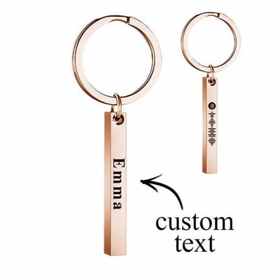 Personalised Scannable Bar Keychain