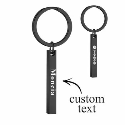Personalised Scannable Bar Keychain