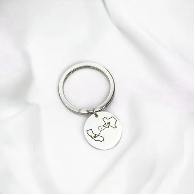 Personalised Country Keychain