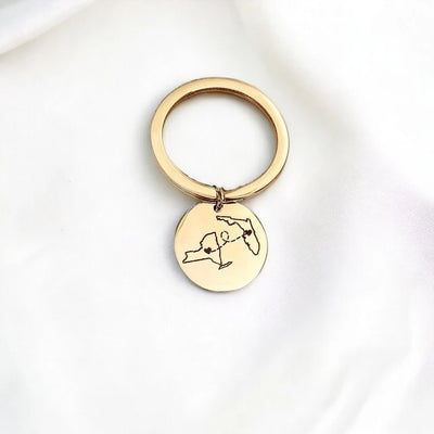 Personalised Country Keychain