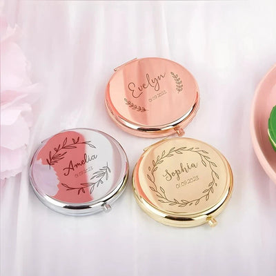 Personalised Engraved Compact Mirror Engraved