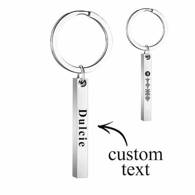 Personalised Scannable Bar Keychain