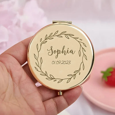 Personalised Engraved Compact Mirror Engraved