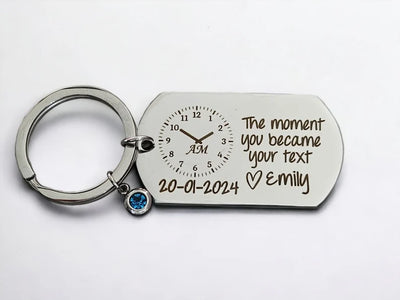 The Moment You Became Customised Birthstone Keychain