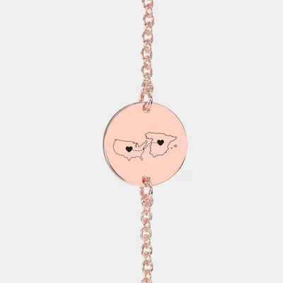 Personalised Country Bracelet Two Home Bracelet