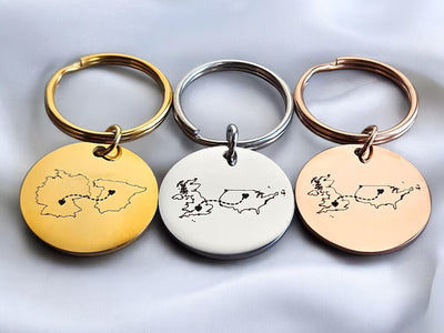 Personalised Country Keychain