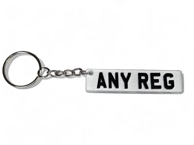 Personalised 4D Number Plate Keychain