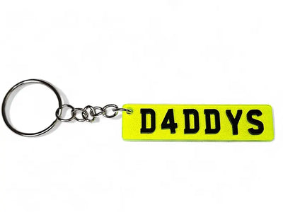 Personalised 4D Number Plate Keychain
