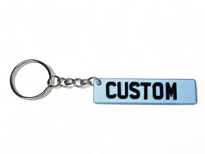 Personalised 4D Number Plate Keychain