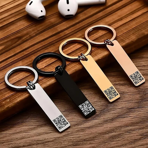 Personalised QR Code Keychain