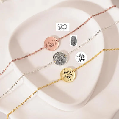 Actual Fingerprint Bracelet