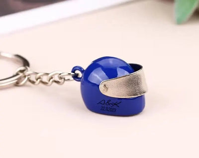 Customised Name Motorcycle Helmet Keychain